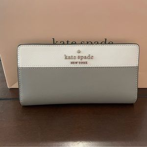 Kate Spade Wallet - Black, white & grey